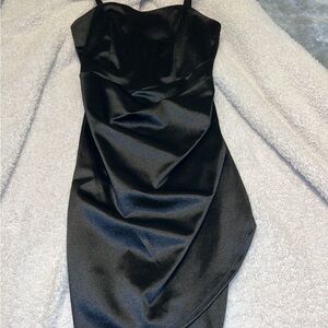 Elegant Black Strapless Dress